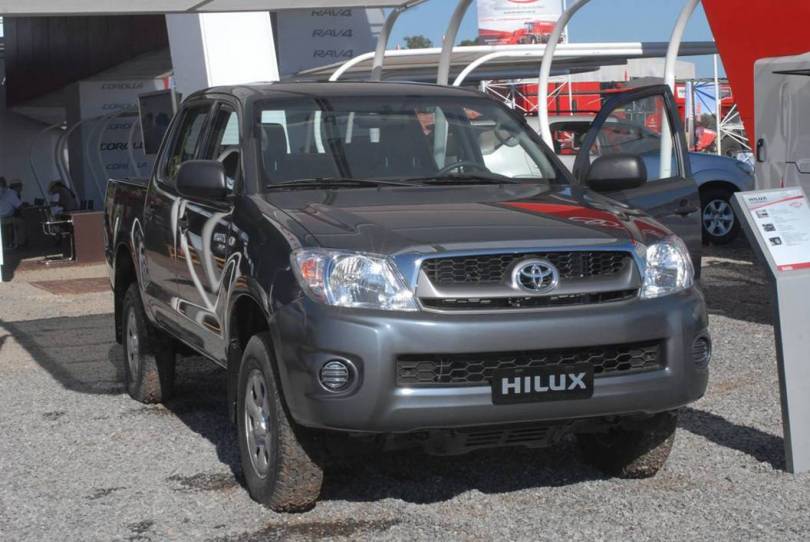 La pickup toyota hilux se luce en expoagro