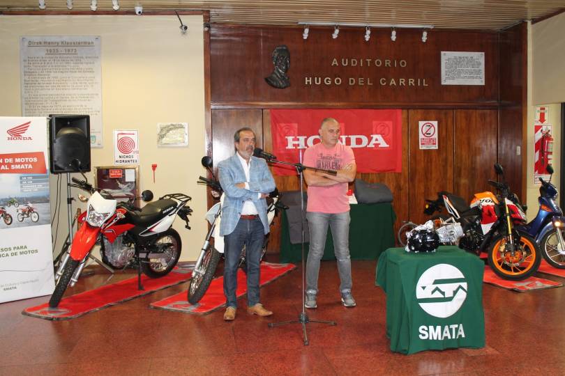 honda dono motos para los centros de formacion de smata