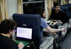 tren repleto de gamers rumbo a cordoba